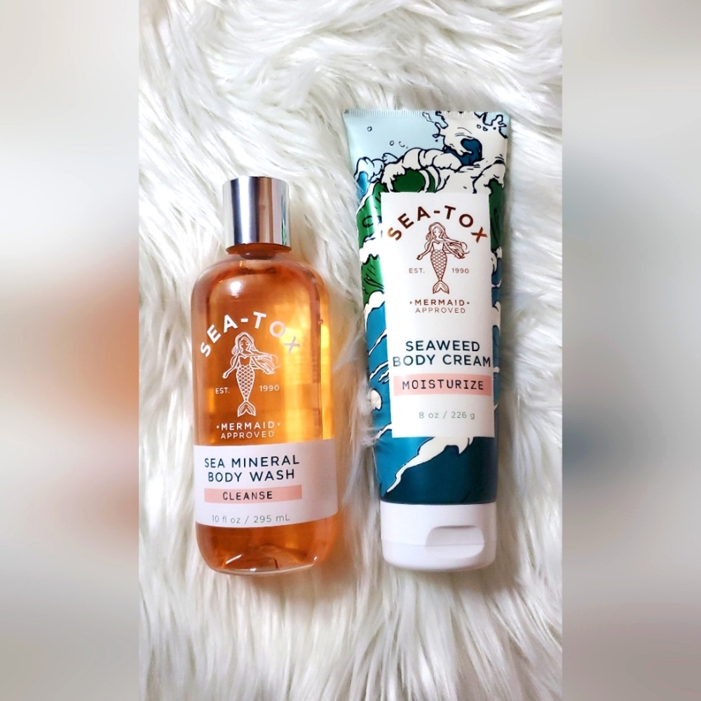 Sea-Tox Body wash 10 oz  and Sea Tox- Body Cream 10 oz RARE